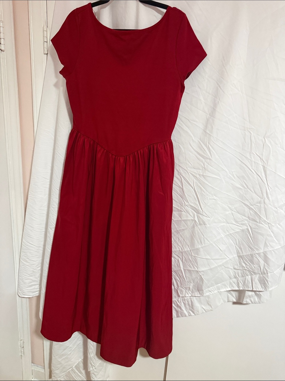 a new day Red Scoop Neck Maxi Dress